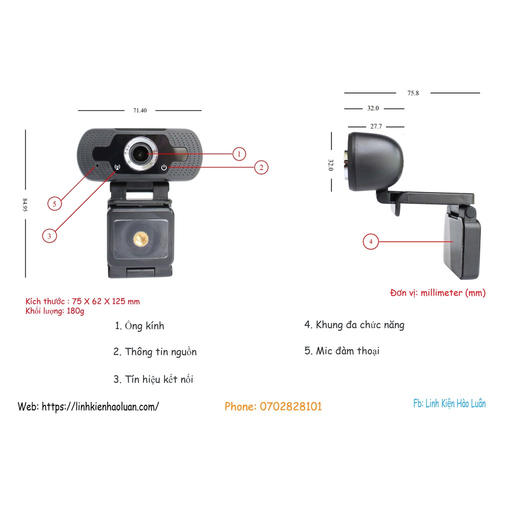Camera Webcam W8S Full HD 1080P - Có Micro, Cổng Kết Nối USB Không Cần Cài Driver - Hàng Chính Hãng | BigBuy360 - bigbuy360.vn