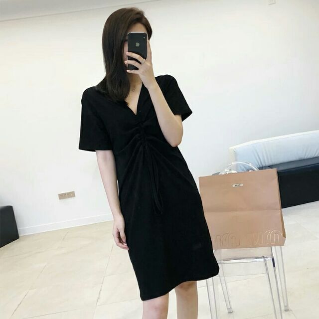 [ Mã FAMAYWA2 giảm 10K đơn 50K] VÁY RÚT NGỰC DÁNG SUÔNG | BigBuy360 - bigbuy360.vn