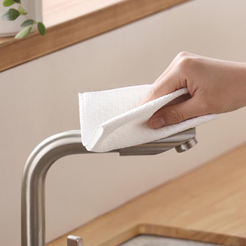 50 Khăn vải thấm nước và dầu tốt sử dụng ướt và khô dùng một lần tiện lợi cho nhà bếp