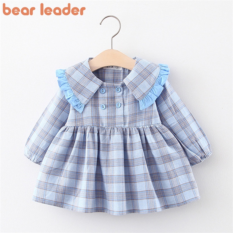 Đầm công chúa BEAR LEADER họa tiết hoa thời trang mùa thu dành cho bé gái