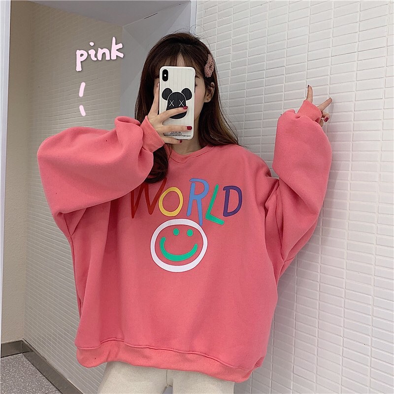 Áo Nỉ Sweater Mặt Cười unisex