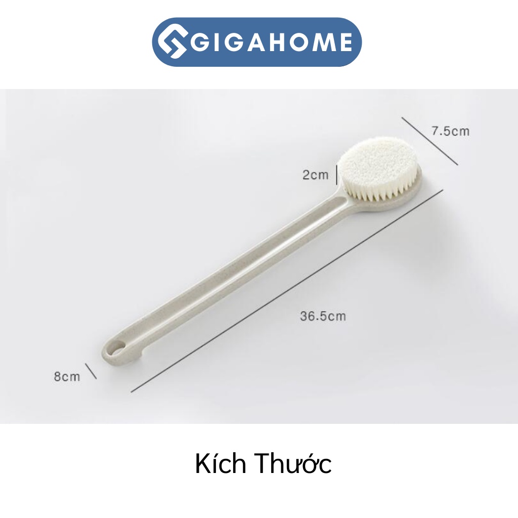 Cây Bàn Chải Cọ Chà Lưng GIGAHOME Tẩy Tế Bào Chết Lúa Mạch, Có Hộp 5078