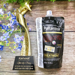 KEM HẤP DẦU SUÔN MƯỢT PALLAMINA COLLAGEN KERATIN COMPLEX TÚI 500ML