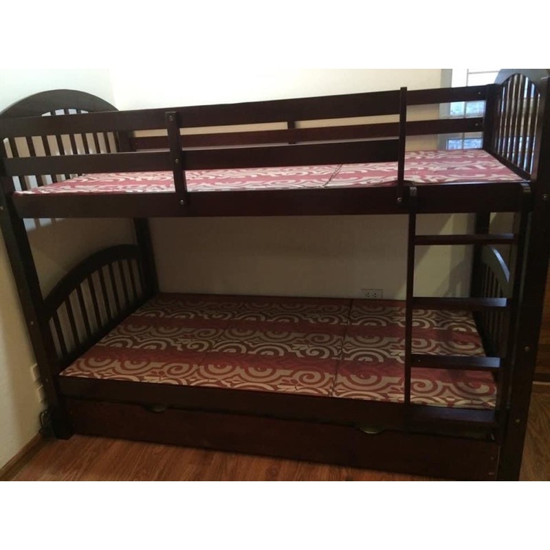 [XẢ HÀNG] Giường 2 Tầng Uni Gỗ Tự Nhiên - Nâu | BigBuy360 - bigbuy360.vn