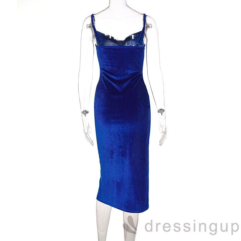 Đầm dây ôm sát xẻ tà cao thích hợp cho mùa hè dành cho nữ