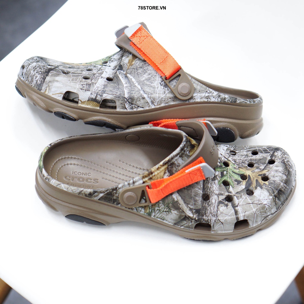 Sandal Dép Crocs Sục Cao Su Không Thấm Nước Màu  Chính Hãng