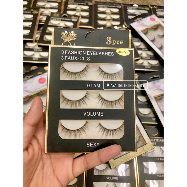 Lông Mi Chồn 3D Fashion Eyelashes 3 Faux Cils Set 3 Cặp