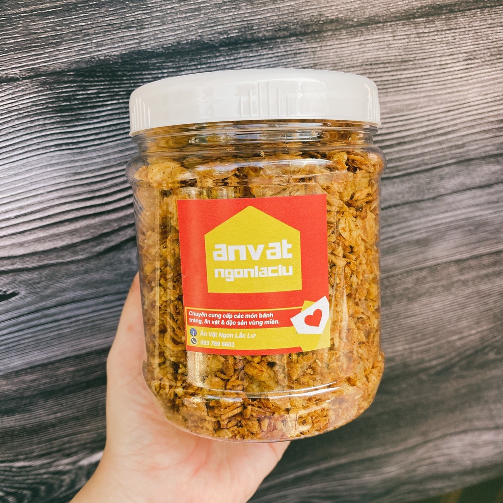 MUỐI TÓP MỠ GIÒN BÉO độc quyền Ăn Vặt Ngon Lắc Lư (vị mặn vừa, không cay, không ngọt)