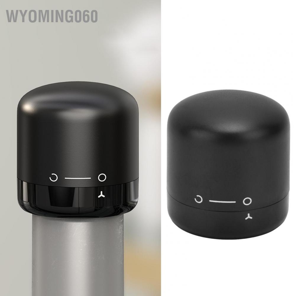 Wyoming060 Wine Stopper Rotatable Fresh Keeping Dustproof Champagne for 18‑19mm Bottle Mouth
