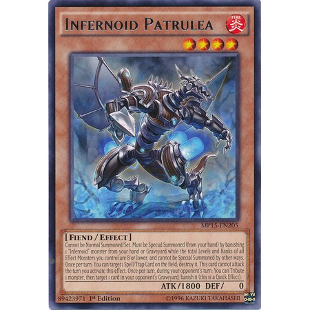 [ Zare Yugioh ] Lá bài thẻ bài MP15-EN205 - Infernoid Patrulea - Rare