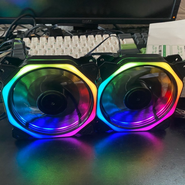 QUẠT LED COOLMOON V8 V9