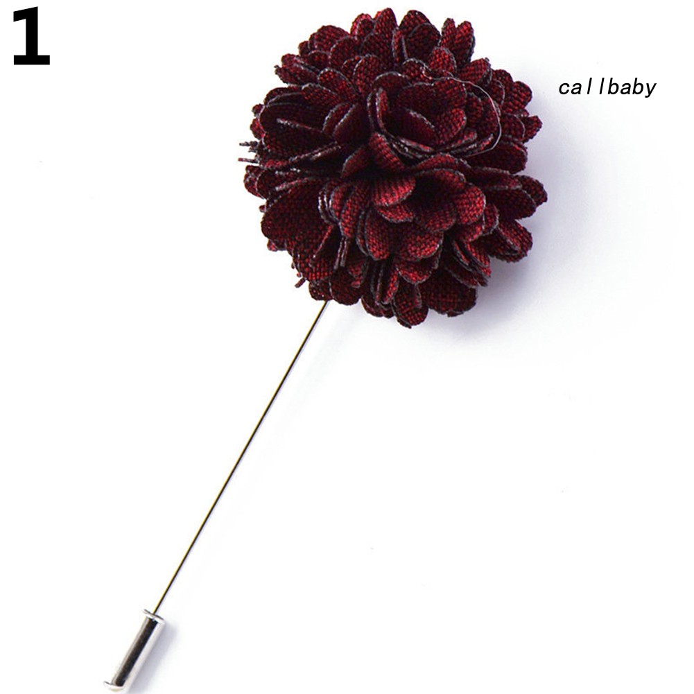 Trâm cài ve áo vest hình bông hoa phong cách lịch lãm cho nam