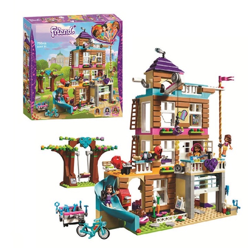 Lắp ráp kiểu lego friends -  ngôi nhà tình bạn