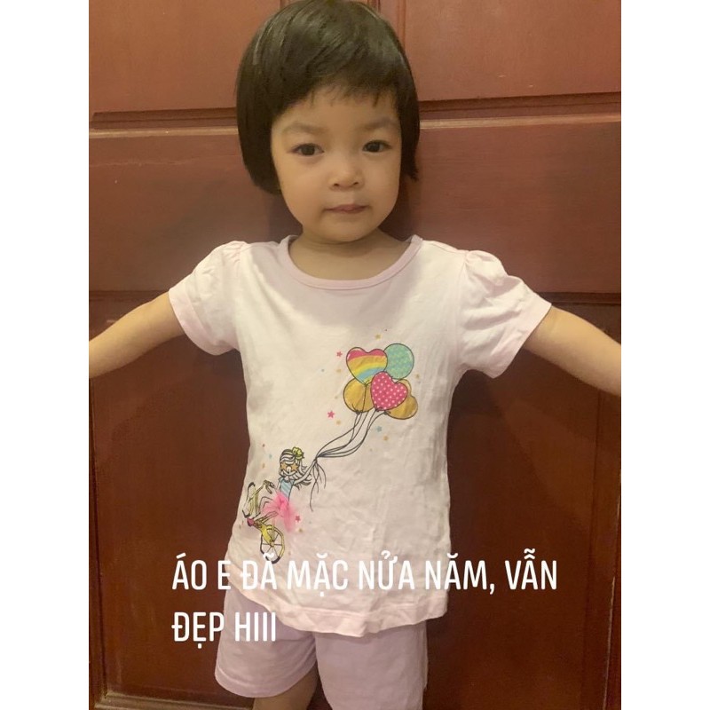 Áo thun cọc tay Little maven 100% cotton bé gái 1.5-8 tuổi