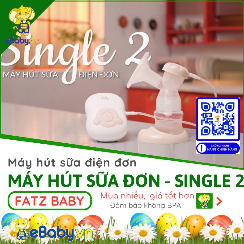 MÁY HÚT SỮA ĐIỆN ĐƠN SINGLE 2 - FATZBABY FB1027RH - Bảo hành 12 tháng toàn quốc