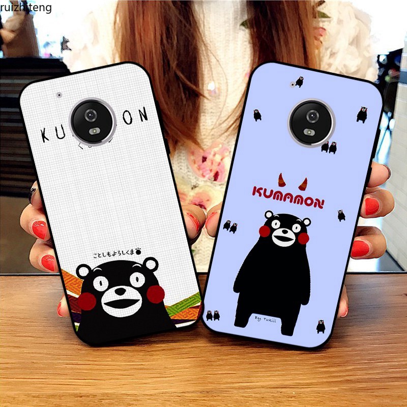 Motorola Moto C E4 G5 G5S X4 Plus Bear face Silicon Case Cover