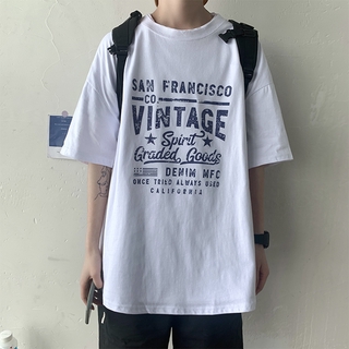 Áo Thun Nam Bằng Cotton Tay Ngắn Phong Cách Hàn Quốc 2 Màu Tuỳ Chọn Size M-2Xl