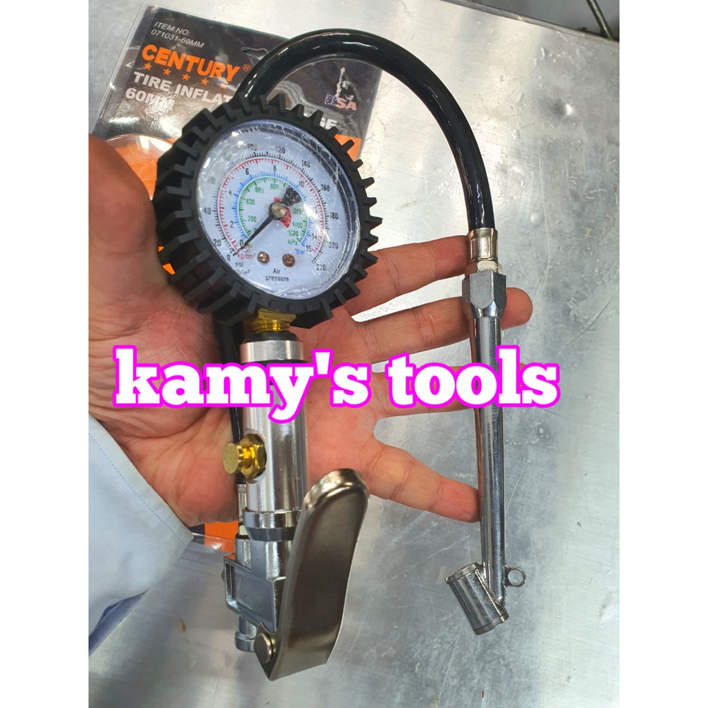 Súng bơm lốp xe ô tô dùng khí nén Century 170327-T và 071031-60MM