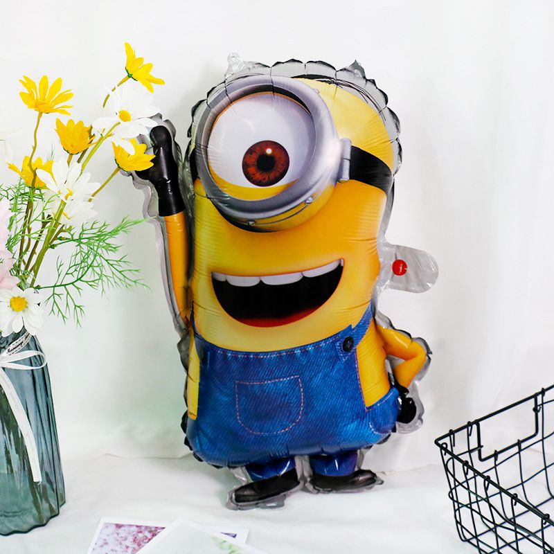 Carton Despicable Me Stuart Minion Foil Double Sided Balloon Set Party Supplies