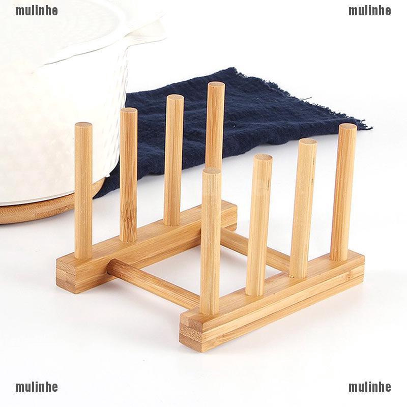 Mul❤ Giá Đỡ Nắp Nồi Bằng Gỗ Tiện Dụng