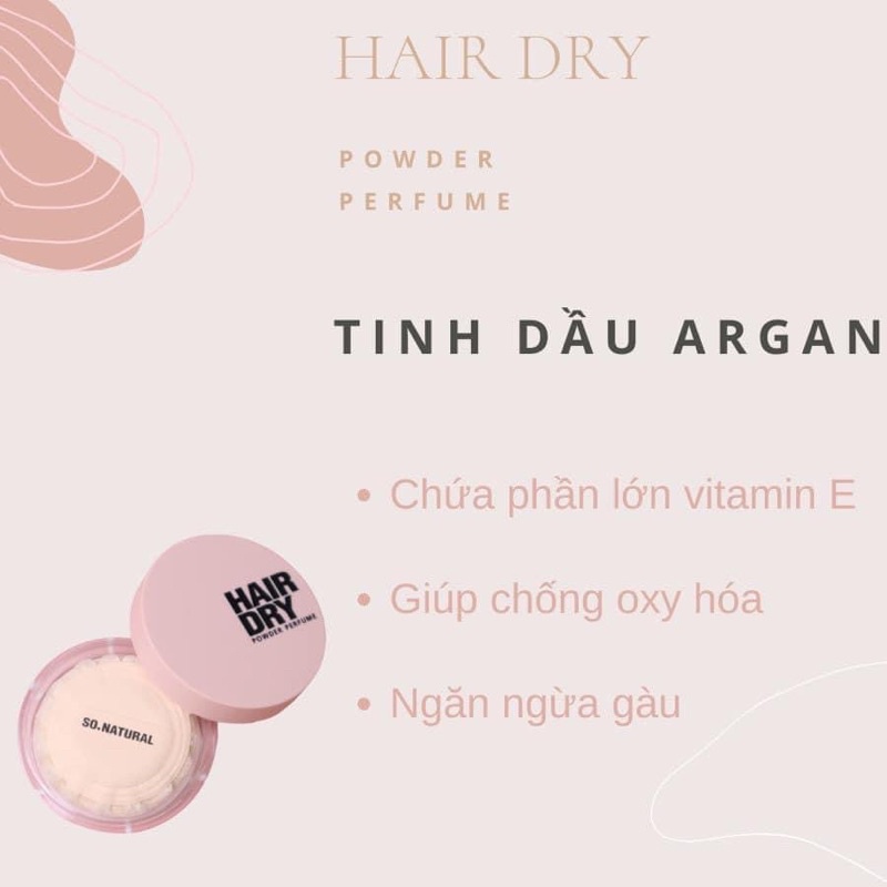 Phấn tóc nước hoa làm phồng tóc So Natural Hàn Quốc.