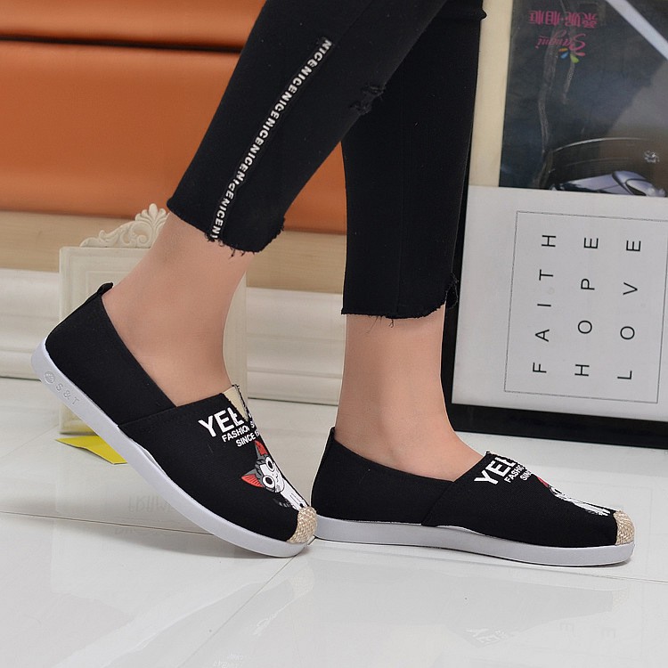 Giày slip on mèo cá tính - GTTG29 giày lười phù hợp đi mùa hè | WebRaoVat - webraovat.net.vn