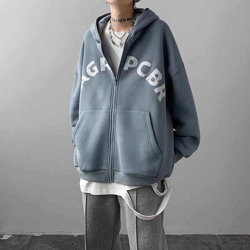 Áo khoác bomber nỉ bông dày dặn cao cấp form rộng unisex mặc cặp nam nữ phù hợp | BigBuy360 - bigbuy360.vn