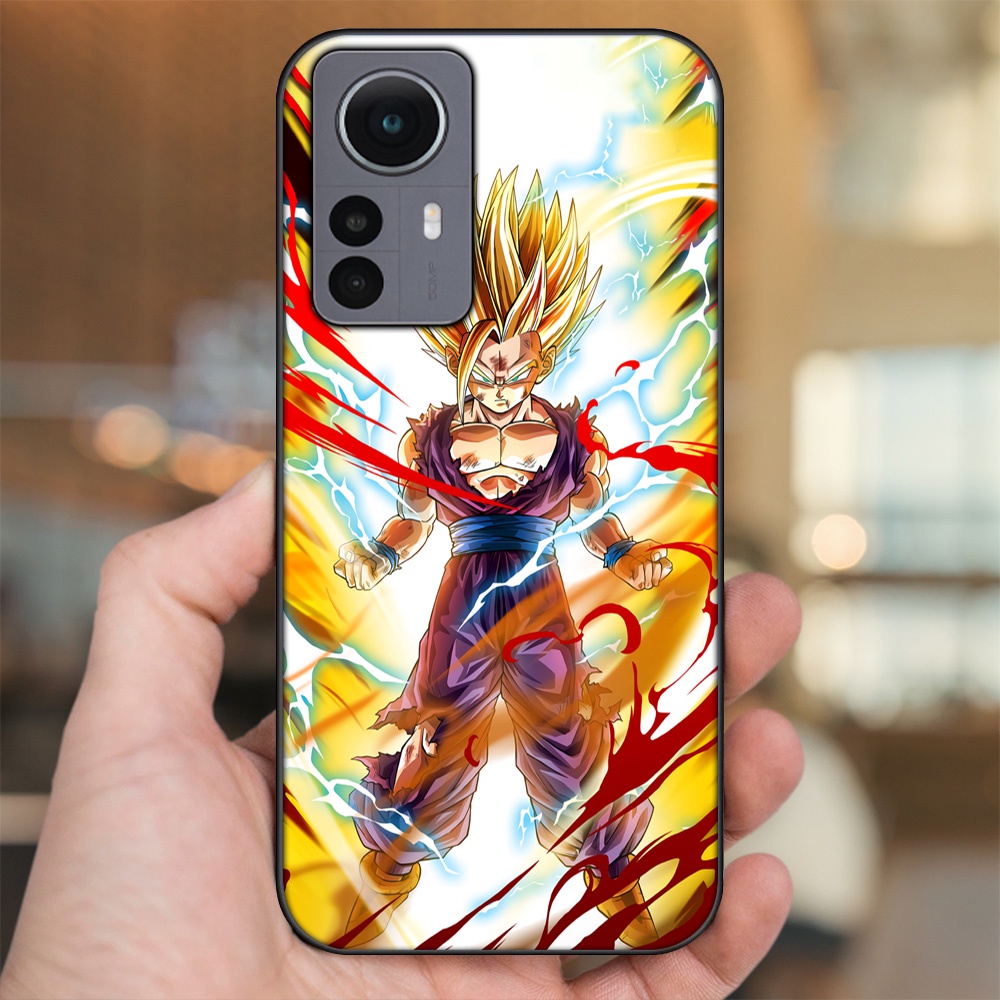 Ốp lưng Xiaomi 12 viền đen in hình Gohan Dragon Ball