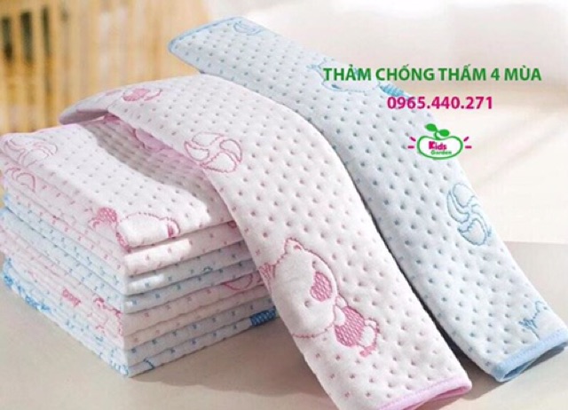 Thảm Cotton Chống Thấm 4 Mùa Cho Bé