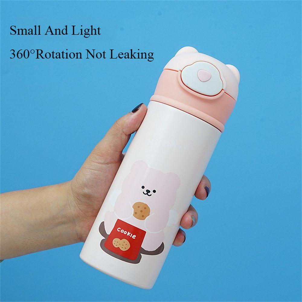 PISTA Bình Nước Giữ Nhiệt Hình Gấu Hoạt Hình 420ml