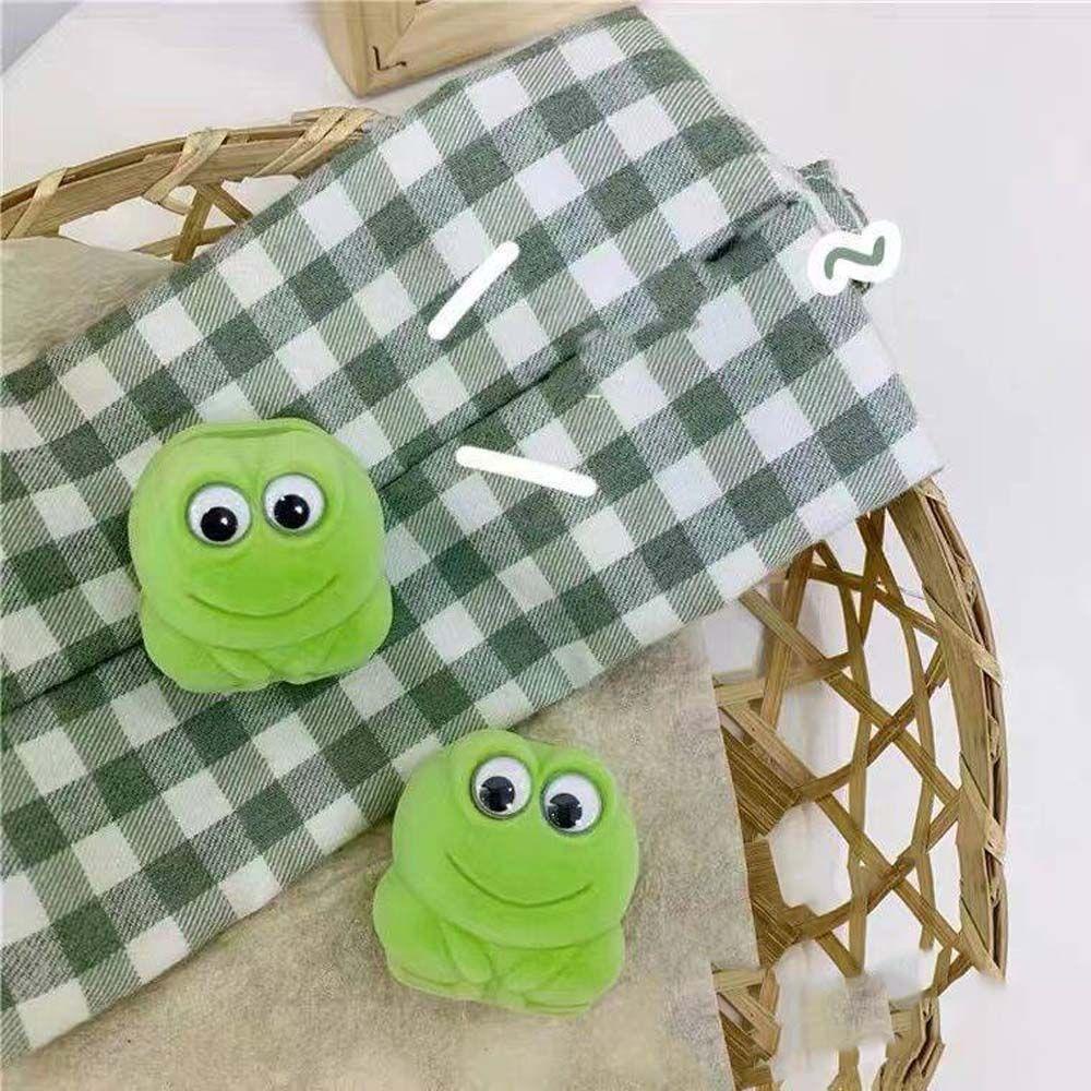 ANEMONE Hộp Đựng Trang Sức Hình Chú Ếch Bằng Nhung Sáng Tạo