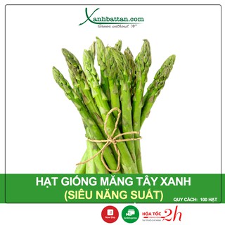 Hạt giống măng tây xanh dễ nảy mầm, siêu năng suất Gói 2 gram