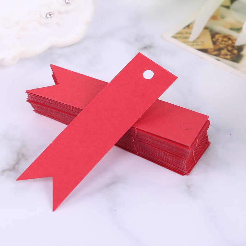 Set 100 Thẻ Giấy Kraft Trơn Dùng Để Treo Trang Trí Tiệc Cưới