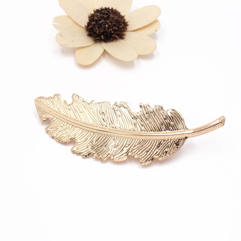 Kẹp tóc hình lá cổ điển sang trọng