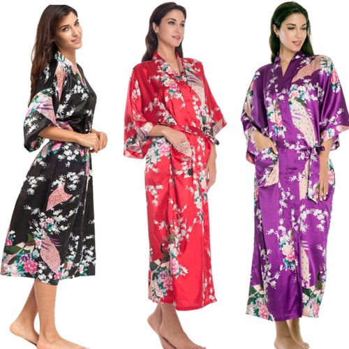 Áo ngủ kimono in họa tiết thời trang cho nữ | BigBuy360 - bigbuy360.vn