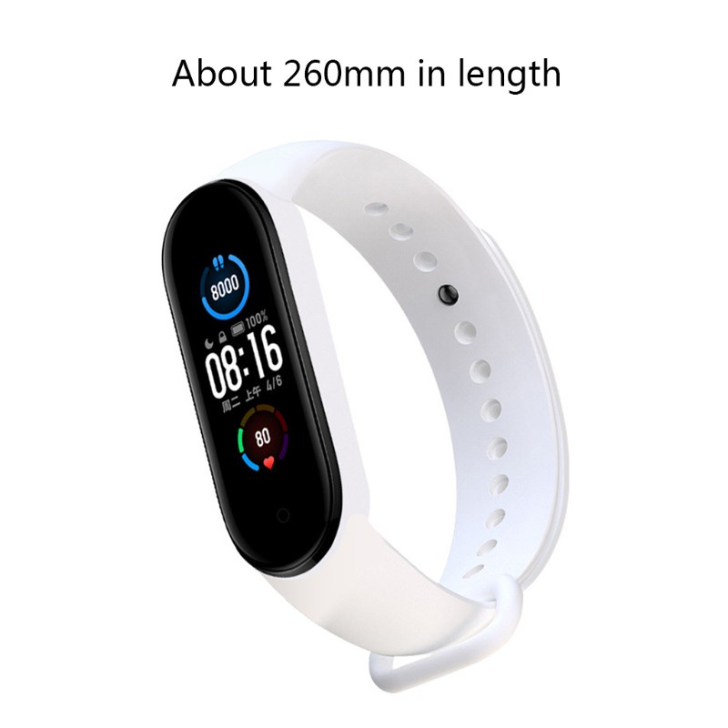 Dây Đeo Thay Thế Chất Liệu Silicon Thiết Kế Nhiều Màu Sắc Cho Xiao-Mi Mi Band 6