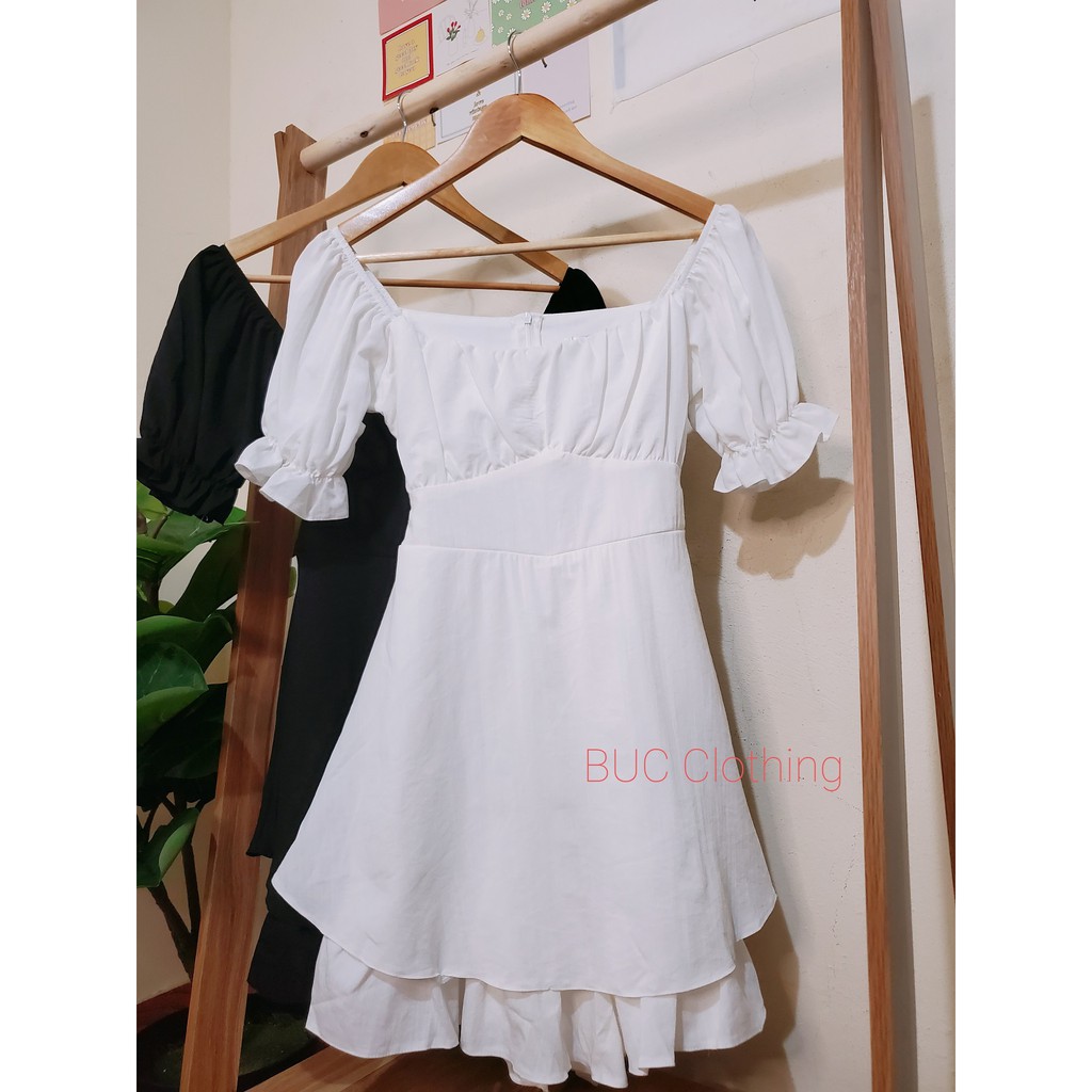 Jum váy dáng xoè hai tầng thắt eo | BigBuy360 - bigbuy360.vn