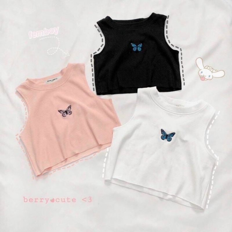 Áo kiểu croptop ba lỗ sát nách