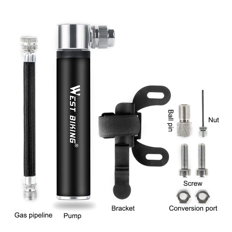 Máy bơm hơi mini cầm tay tiện lợi cho xe đạp