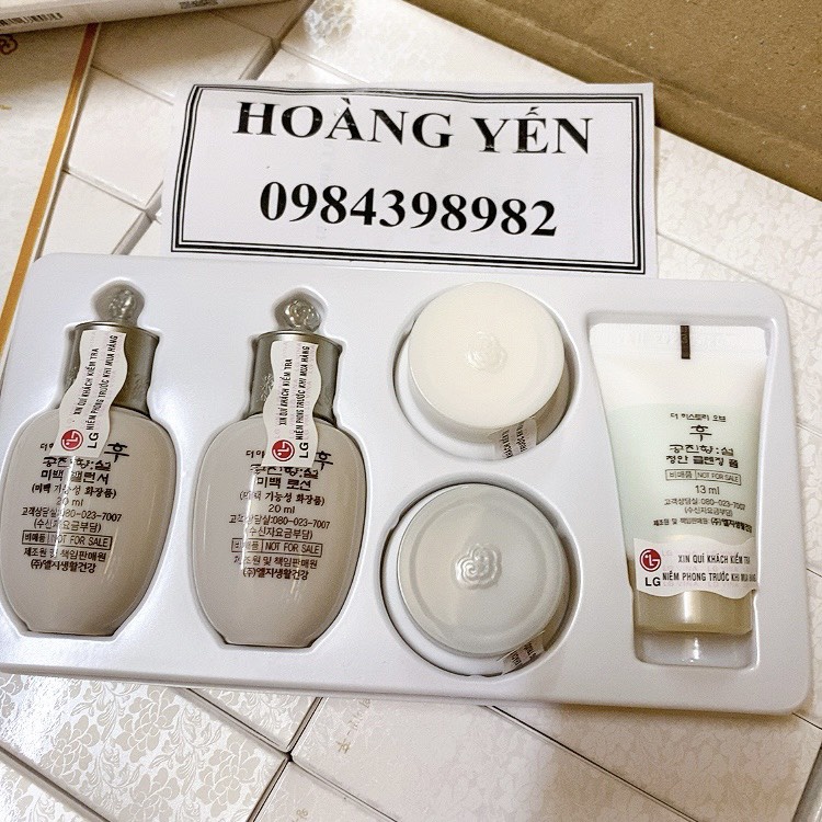 Set Whoo trắng mini -Whoo Seol Radiant White Special Gift Set - Hàng Cty - date:2023