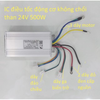 IC không chổi than 12v 24v 500w, điều khiển động cơ brushless