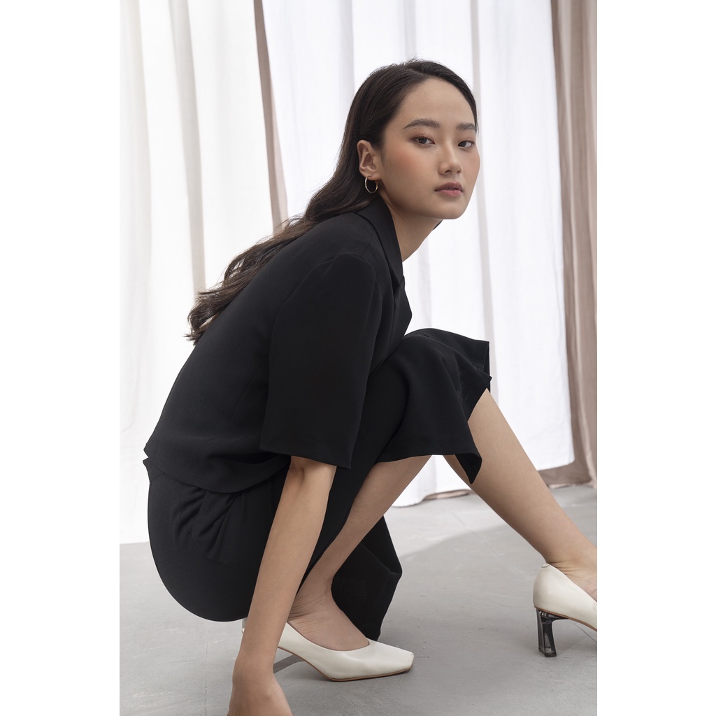 Happy Zoo - Áo tay ngắn pijama crop ( 2 màu )