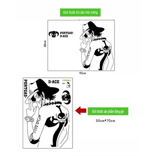 Decal Dán Tường ACE - One Piece