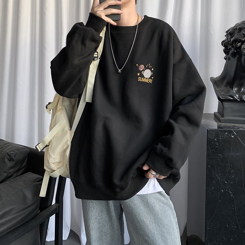 Áo Nỉ Dài Tay Cổ Tròn Thời Trang Hàn Quốc Cho Nam | BigBuy360 - bigbuy360.vn