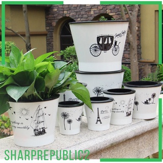 Self-watering Plant Flower Pot Plastic Planter