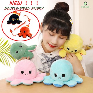 Bạch tuộc mới nổi giận Bạch tuộc nhồi bông đáng yêu có thể đảo ngược Bạch tuộc lật đầy