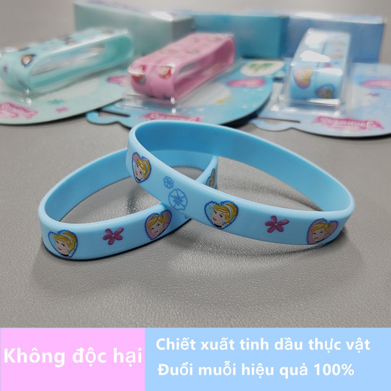 Xả Kho 1K- Set 2 Vòng Đuổi Muỗi DISNEY Chính Hãng bằng Tinh Dầu Đuổi Muỗi in hình công chúa Disney dễ thương Cho Bé