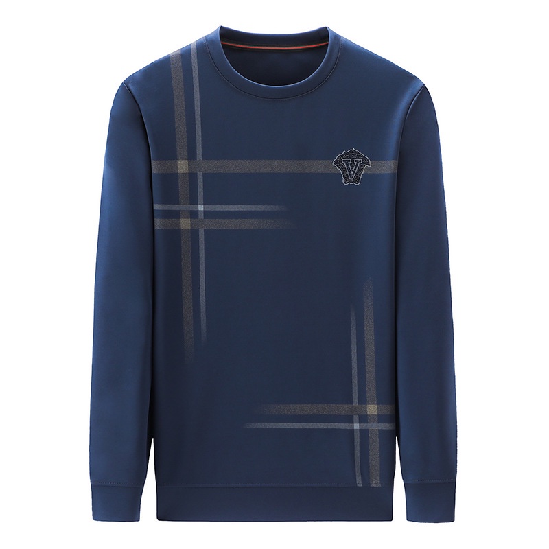 Áo Thun Tay Dài Cổ Tròn Dáng Rộng In Chữ Phong Cách Doanh Nhân Thời Trang Cho Nam