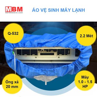 Áo trùm vệ sinh máy lạnh (kiểu mới tiện lợi 1- 2hp)