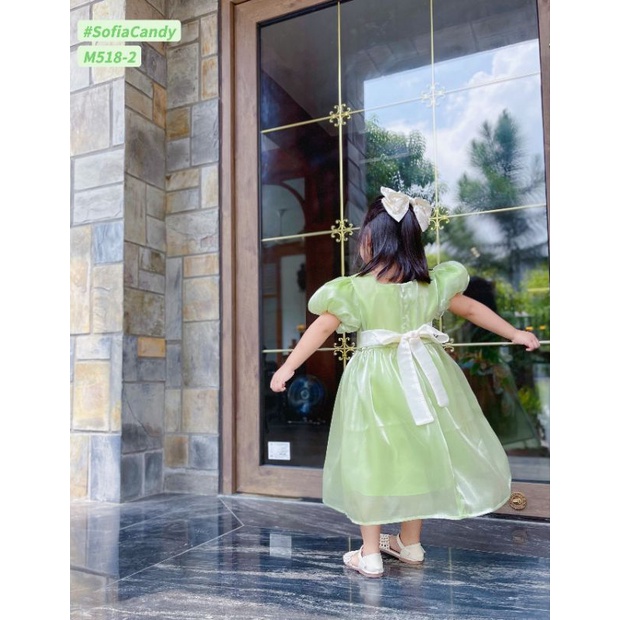 Đầm công chúa bé gái tơ mềm tiểu thư sang chảnh 10-40kg